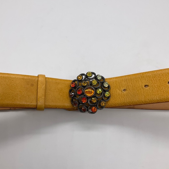 GUIDO ANGELOUI ITALIAN MADE LEATHER BELT - Picture 2 of 10